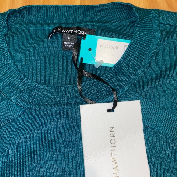 41 Hawthorn Men's Rich Teal Crewneck Sweater - Picture 2 of 3